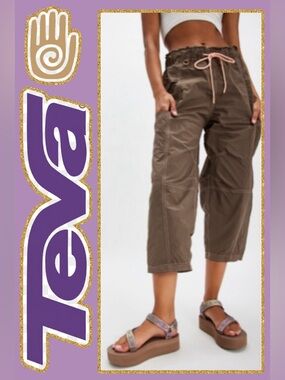 NWT Teva x Free People Flatform Universal Sunscape Sandals Neutral Sz 9
